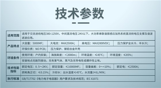 直流濾波電容器