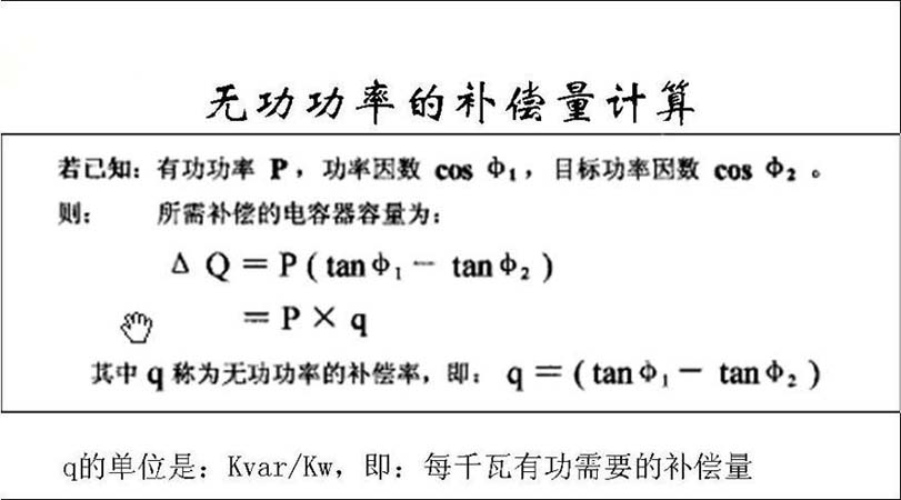 自愈式電容器的補(bǔ)償容量