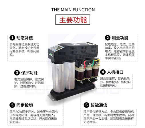 智能電力電容器無功補(bǔ)償?shù)乃拇筇攸c(diǎn)1